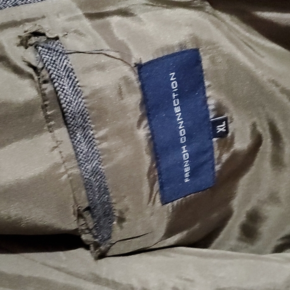 French Connection Tweed Trench Coat - Picture 3 of 9